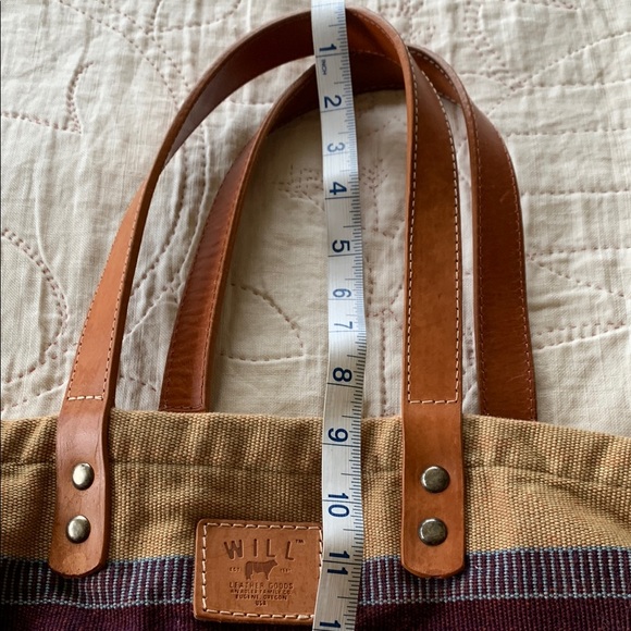 Striped Canvas Tote Bag - Picture 9 of 9